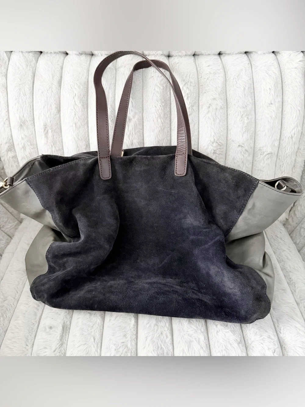 Tommy Hilfiger suede large tote bag